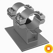 Хомутовые направляющие опоры 133x6,71 AISI-304 СТО 79814898 131-2009