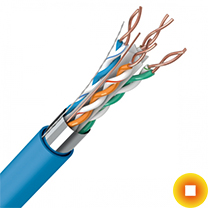 Сетевой кабель экранированный 0,4х2 мм S/UTP Cu Stranded PVC